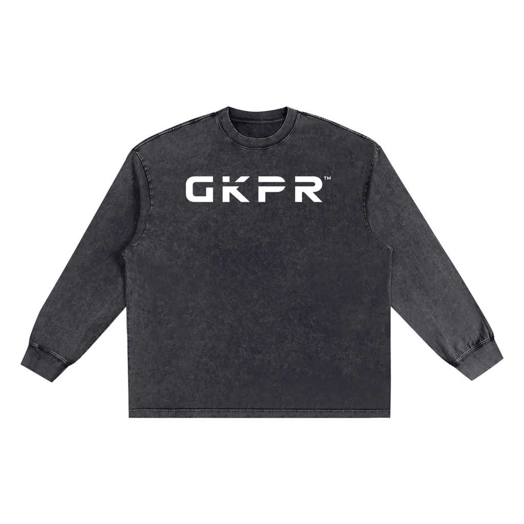 GKPR Snow Washed Frayed Edge Long Sleeve Tee