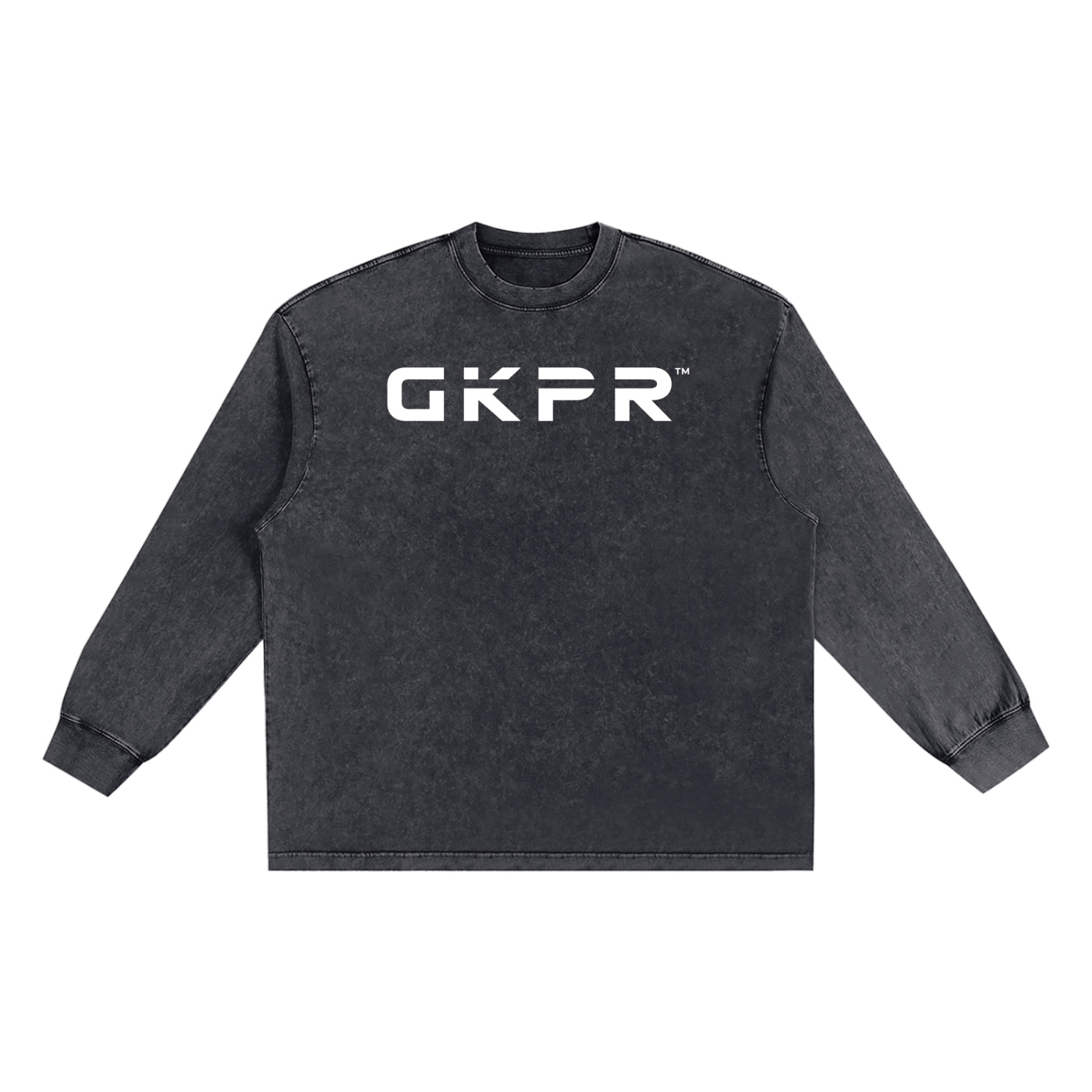 GKPR Snow Washed Frayed Edge Long Sleeve Tee