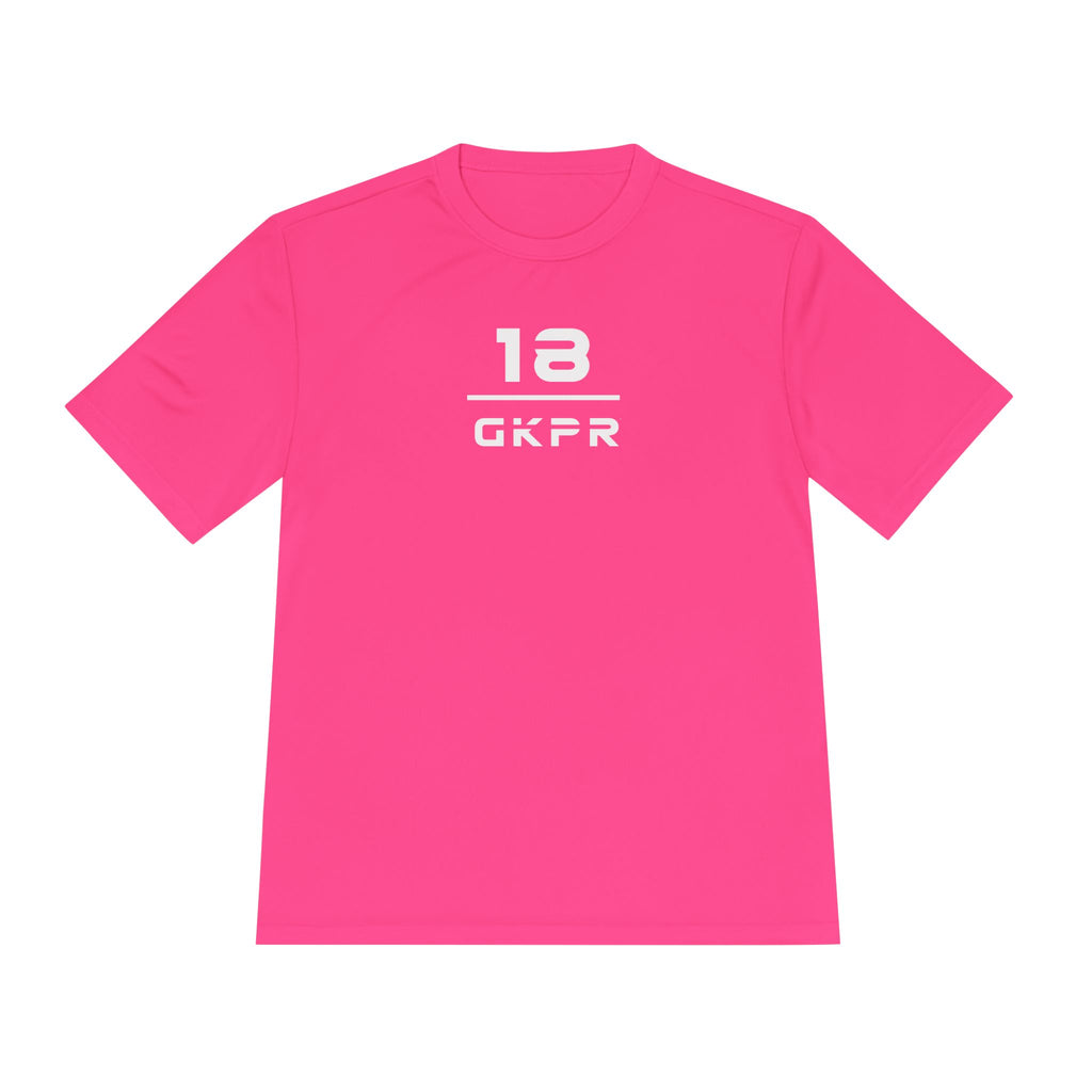 GKPR 18 Stacked Performance Tee, Neon Pink
