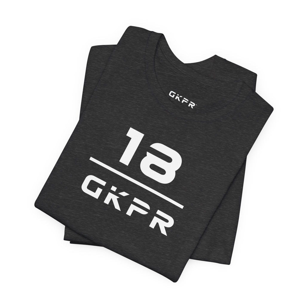 18 Stacked Tee, Charcoal