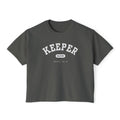 GKPR Keeper Varsity Boxy Cropped Tee, Pepper