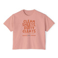 Clean Sheets, Dirty Cleats Boxy Crop Tee