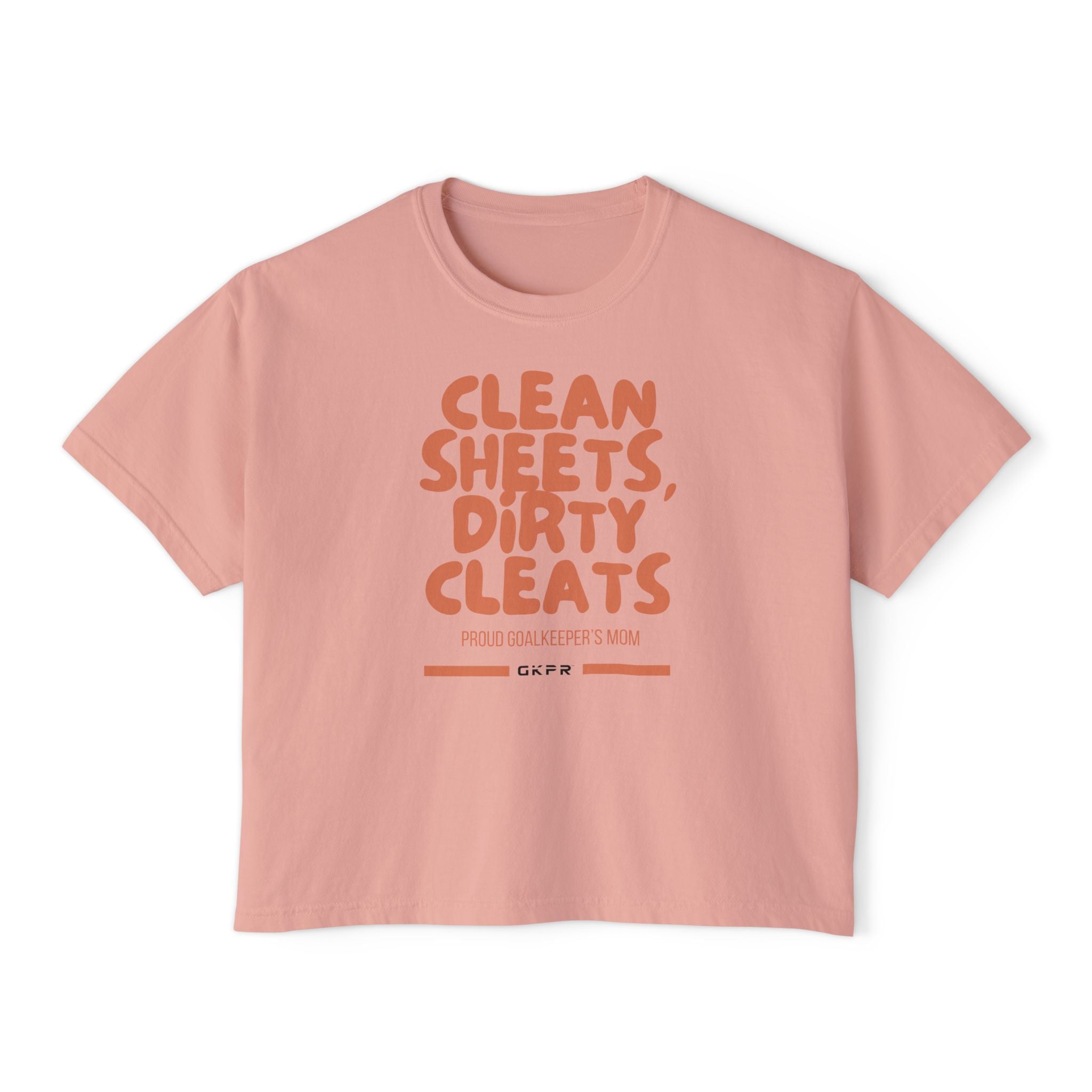 Clean Sheets, Dirty Cleats Boxy Crop Tee