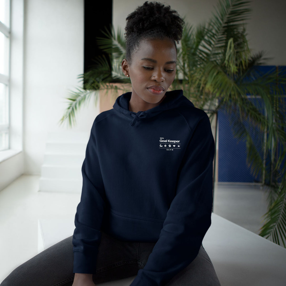 100% Goalkeeper Hoodie, Navy