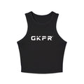 GKPR Micro Rib Slim Cropped Racer Tank
