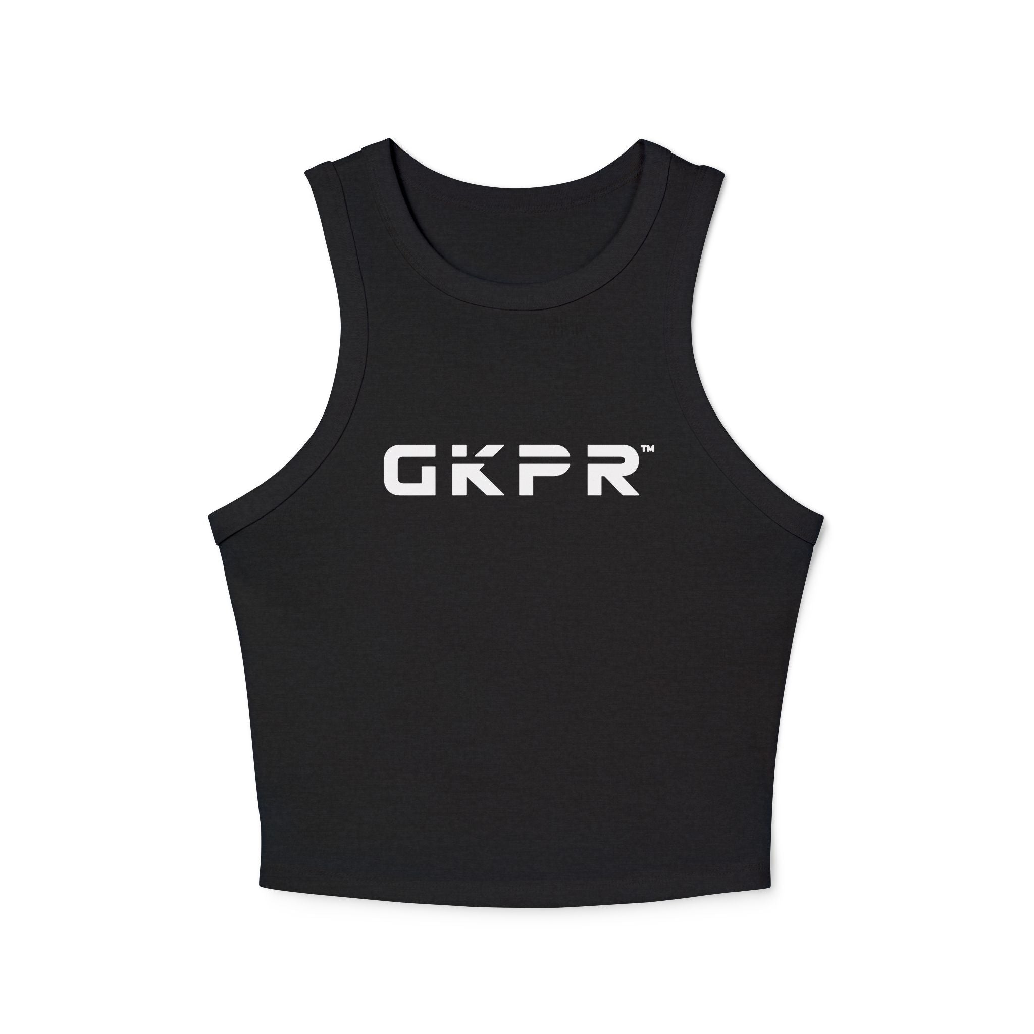 GKPR Micro Rib Slim Cropped Racer Tank