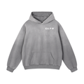 GKPR Heavyweight Sunfade Oversized Hoodie, Small Logo, Gray