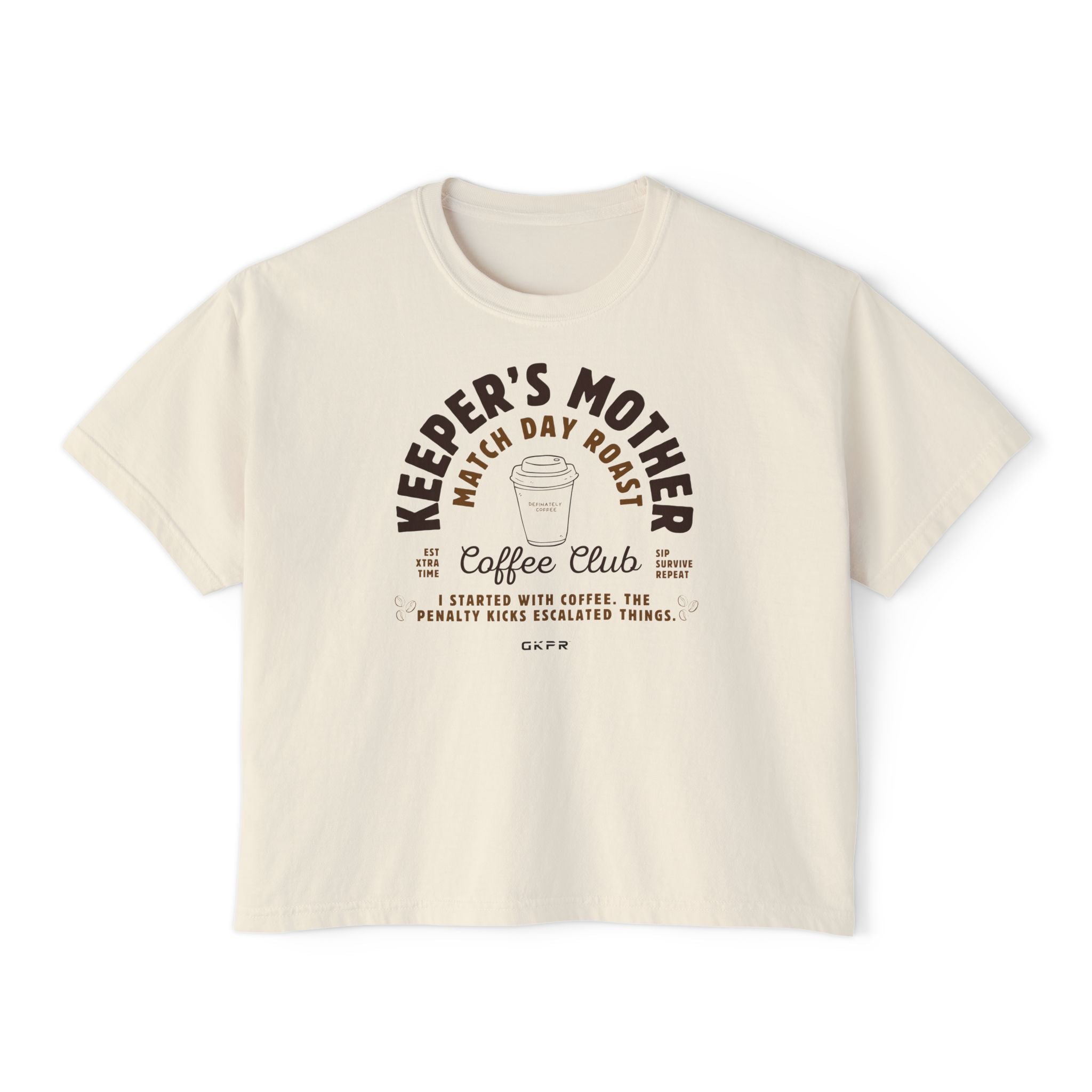 Keeper's Mother Coffee Club Boxy Cropped Tee
