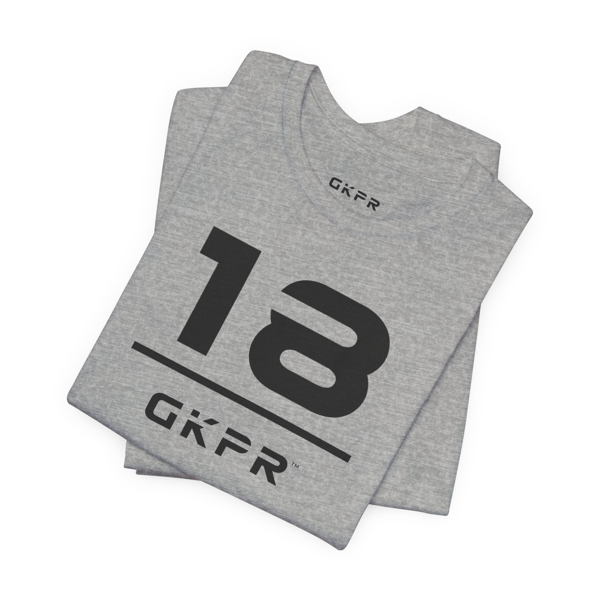 18 Stacked Tee, Heather