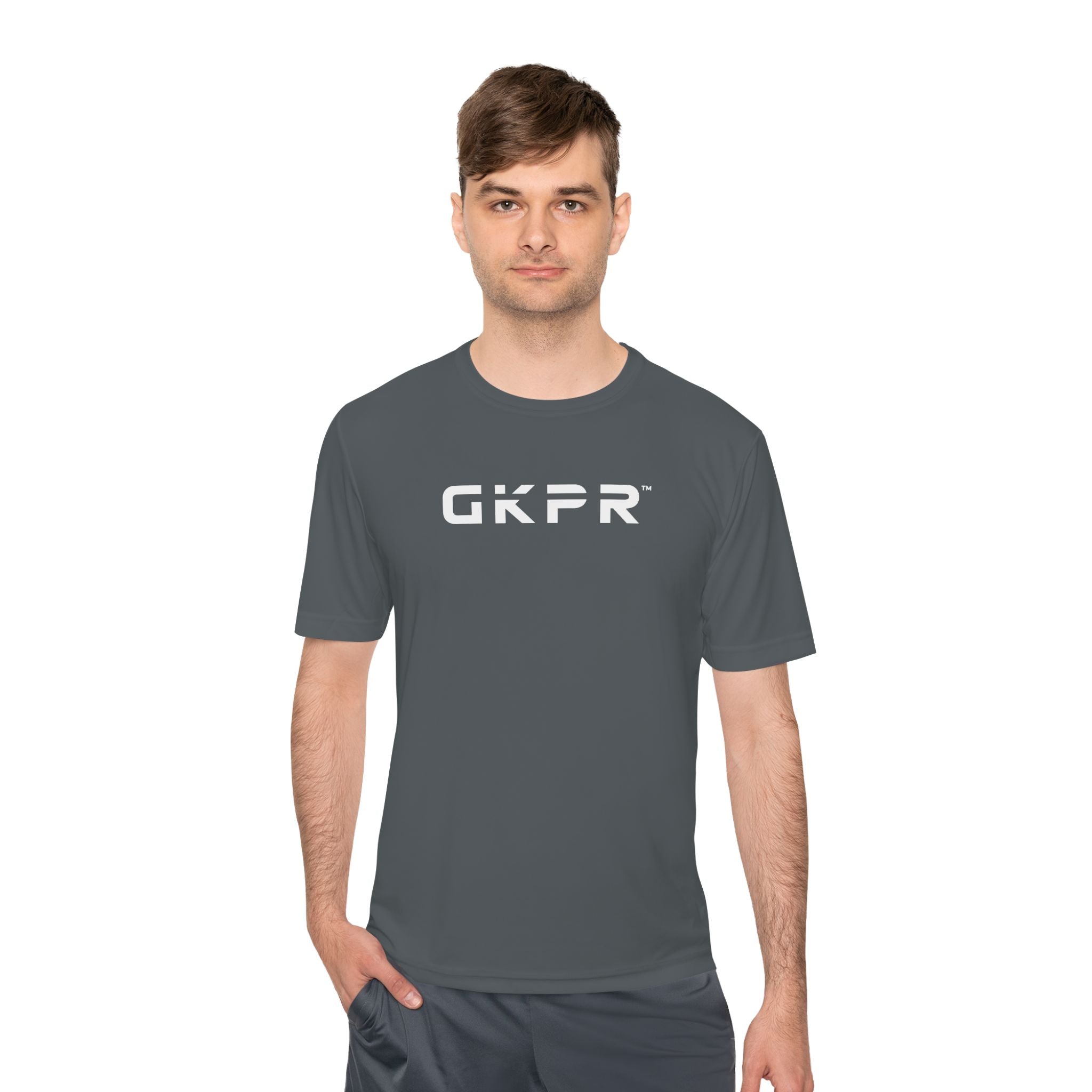 GKPR Big Logo Performance Tee, Charcoal