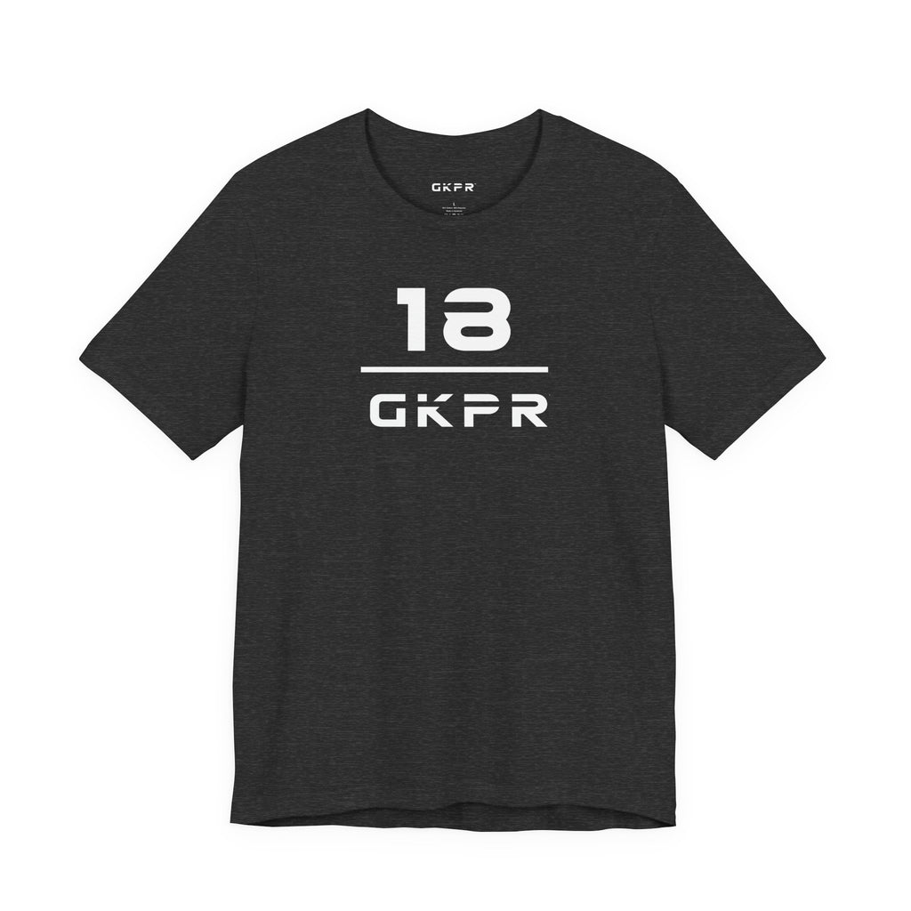 18 Stacked Tee, Charcoal