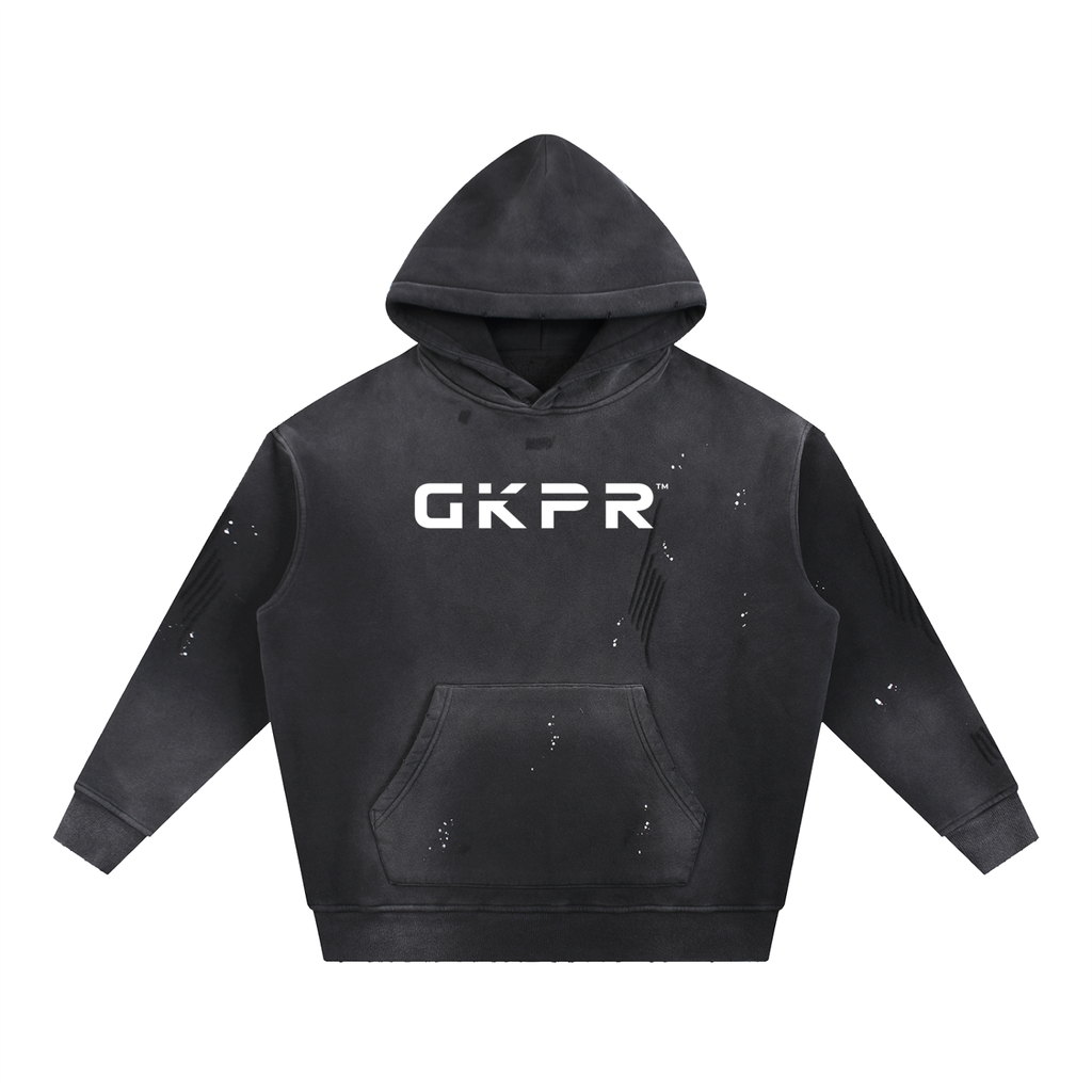 GKPR Vintage Wash Frayed Hoodie