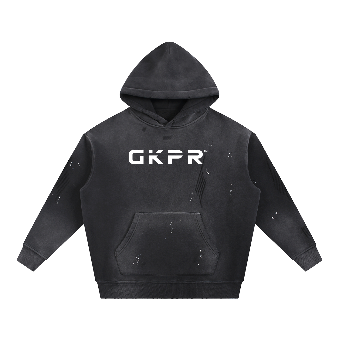 GKPR Vintage Wash Frayed Hoodie