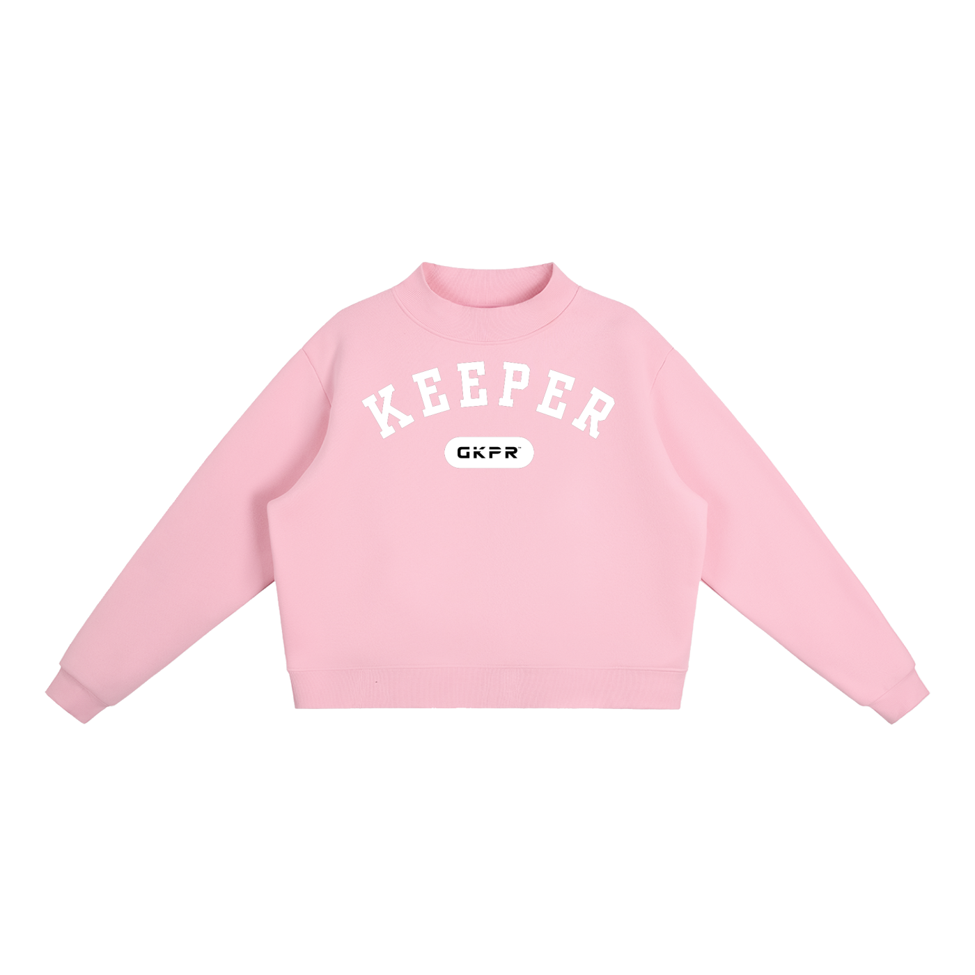 GKPR Mock-Neck Crew, Pink