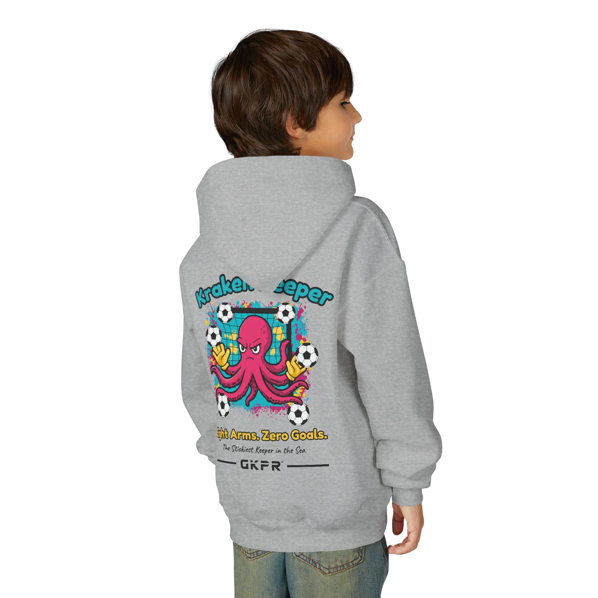 GKPR Kraken Keeper Youth Hoodie, Heather Gray