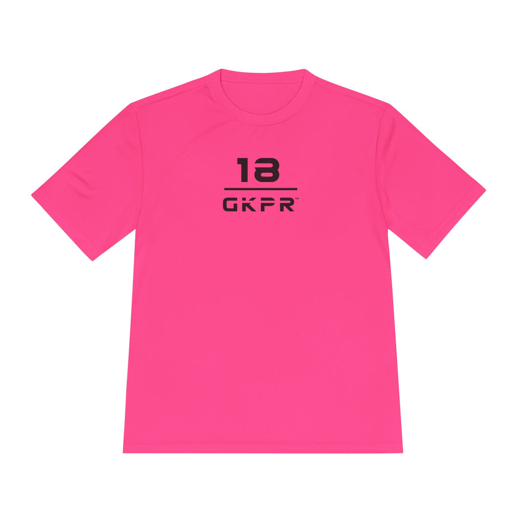 GKPR 18 Stacked Performance Tee, Neon Pink