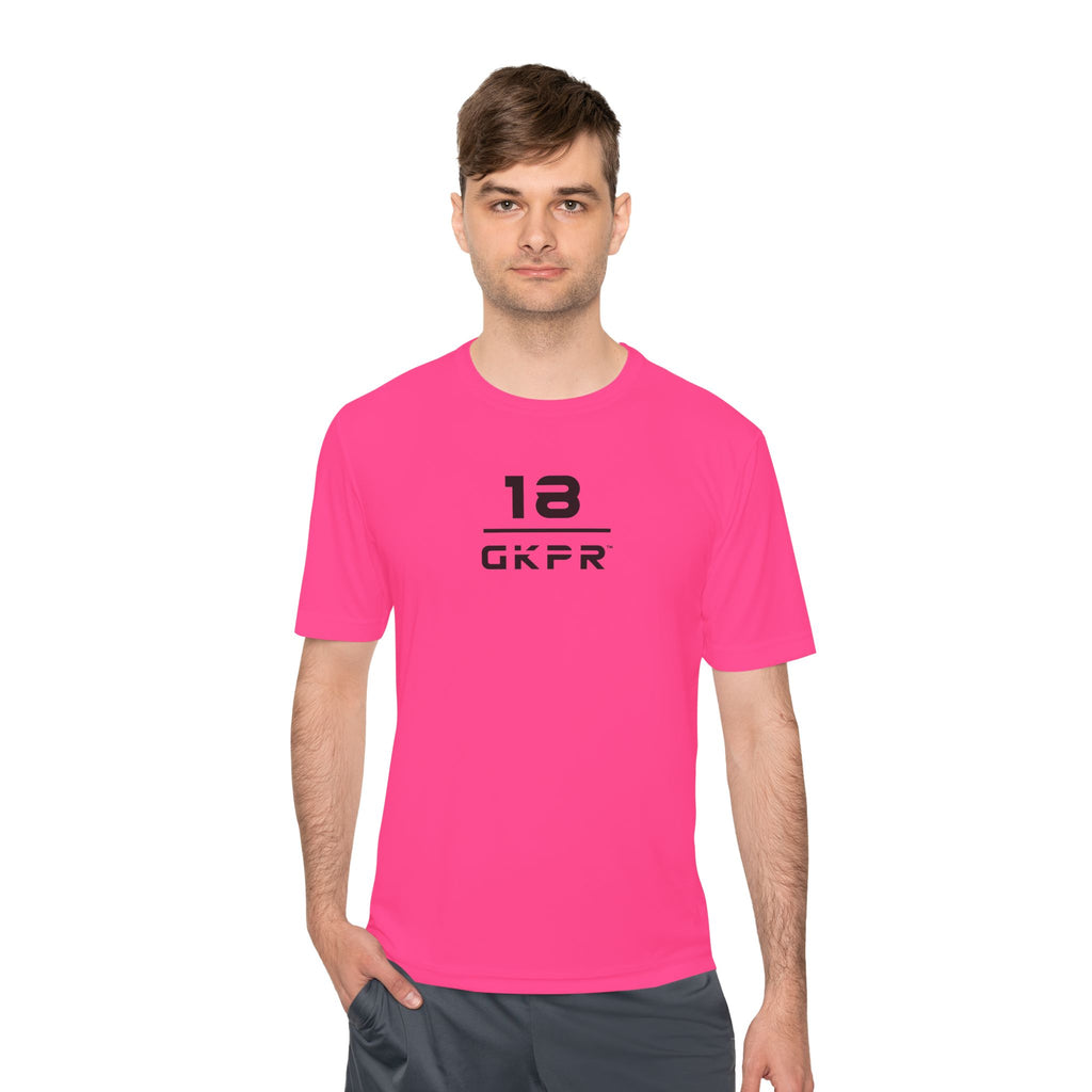 GKPR 18 Stacked Performance Tee, Neon Pink