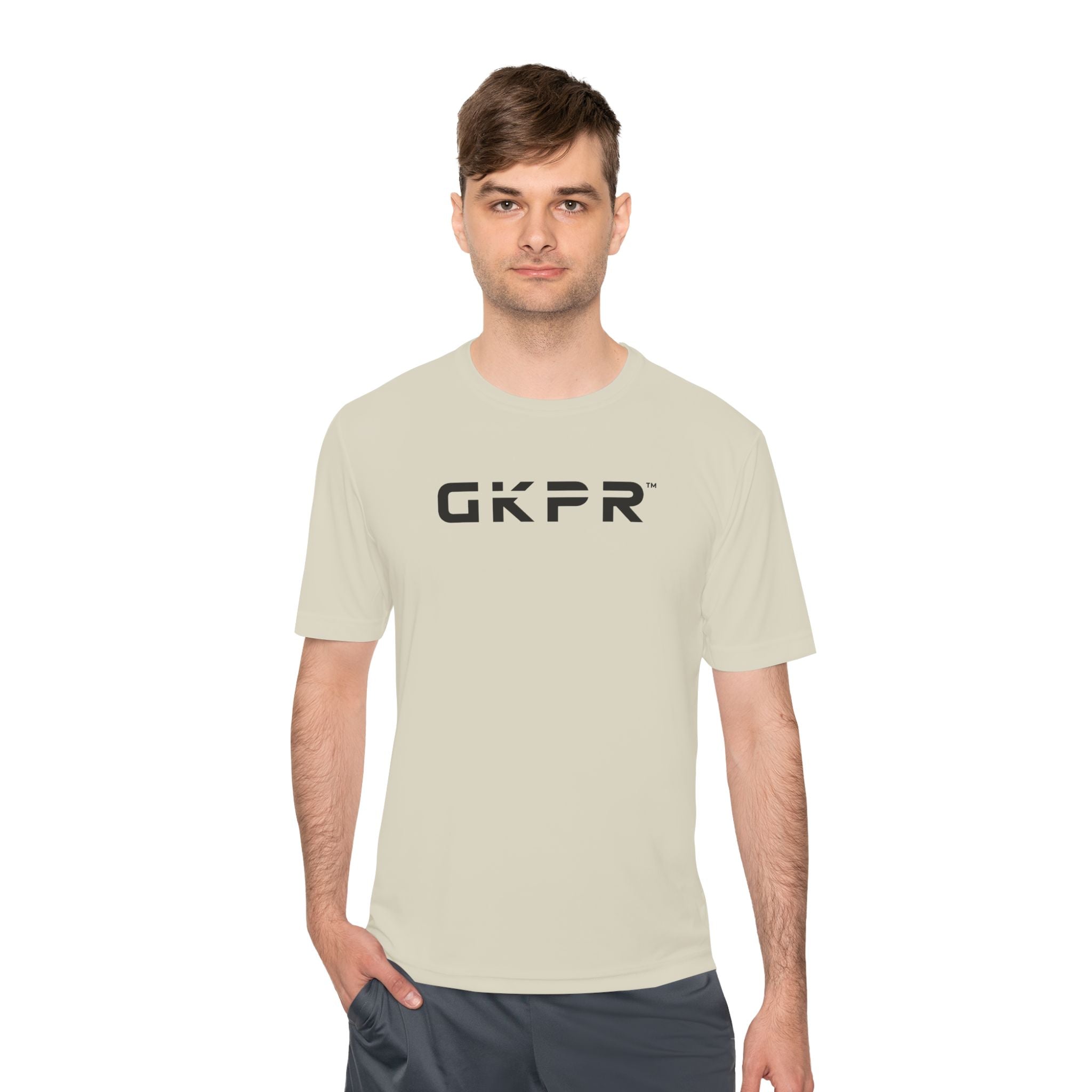 GKPR Big Logo Performance Tee, Sand